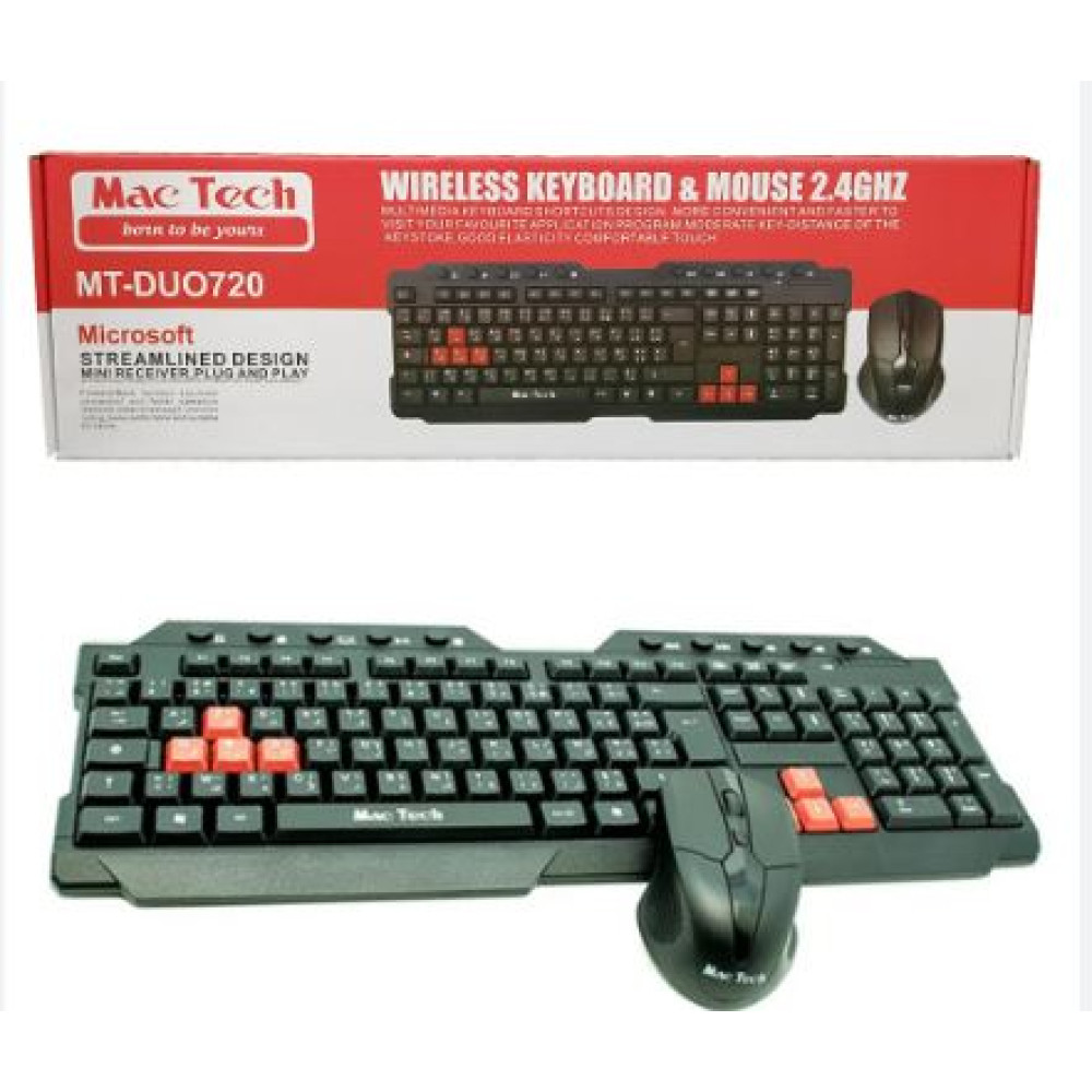 WIRELLES KEYBORD & MOUSE MACTECH     FR
