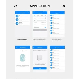 Robisan X32 smart biometric lock for thin aluminum door Ttlock application